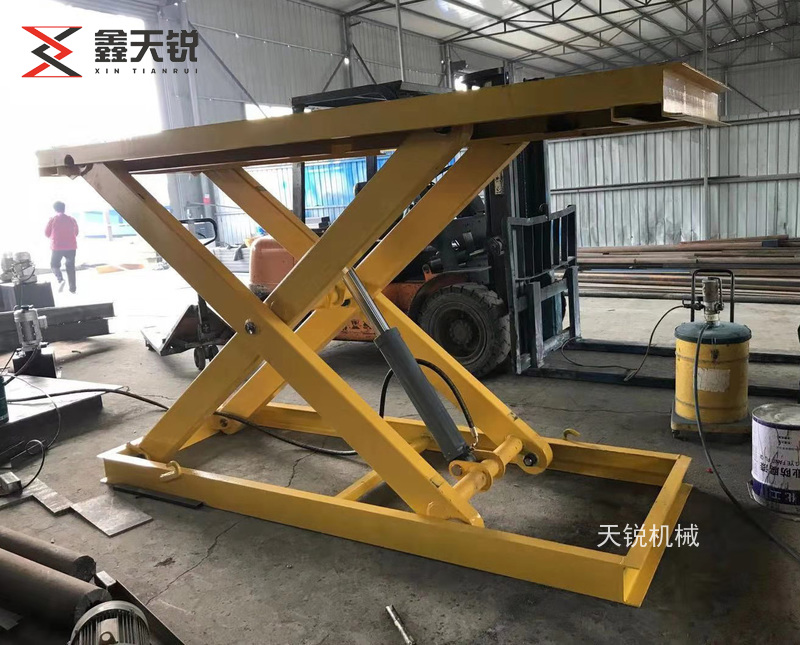 平顶山单剪叉固定式液压升降机